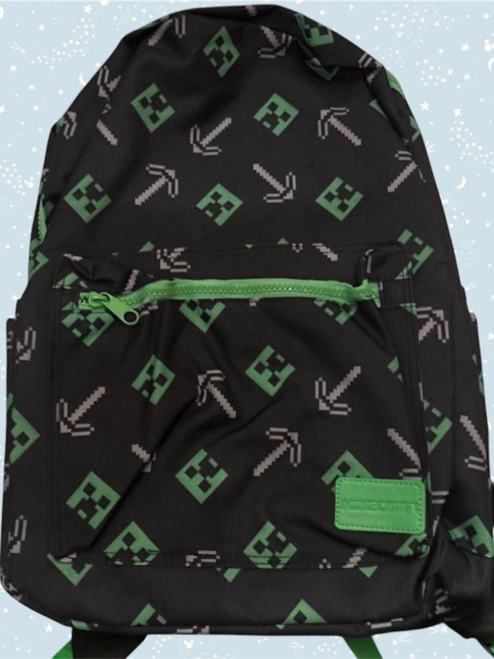 NWT Minecraft Creeper 16” Backpack Back To School Kids